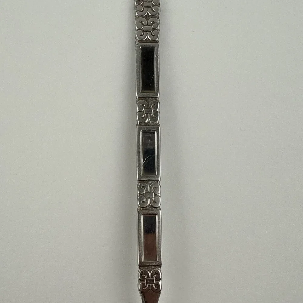 Vtg Lot 4 Madrid No Black Accent Teaspoons Oneida Community Stainless Flatware